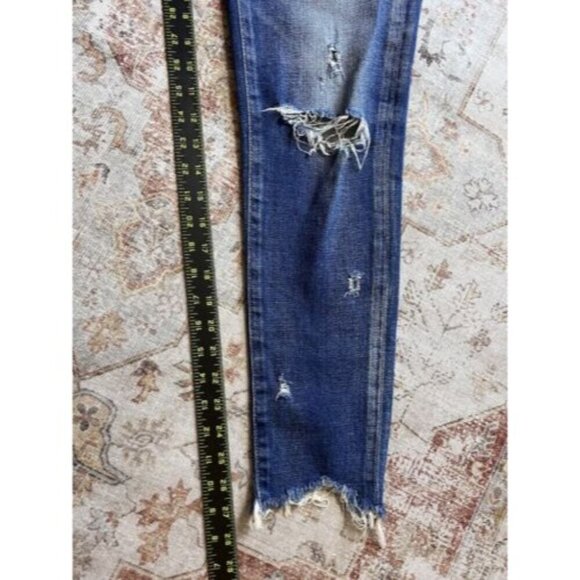 Moussy Vintage Glendele Denim Jeans Skinny Distressed Stretch Ankle Fray Size 26 - Picture 9 of 12